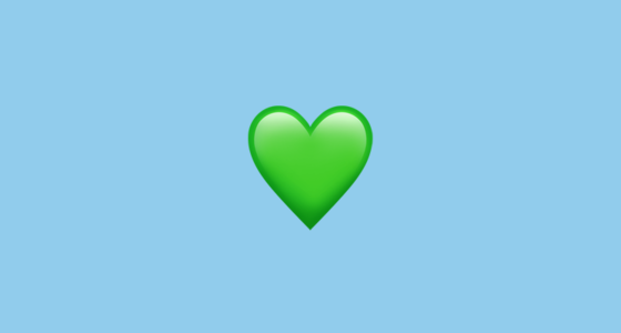 معنای ایموجی قلب سبز