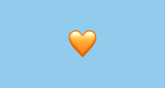 معنی ایموجی قلب نارنجی